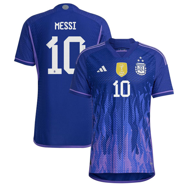 3 Star Thailand Fussballtrikots Argentinien Auswärts Messi 2022-2023